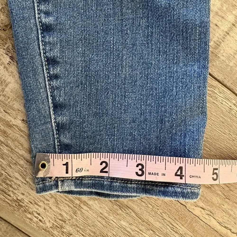 L'Agence Jeans | 26x26 | Margot High Rise Skinny Blue Distressed Stretch‎ Denim